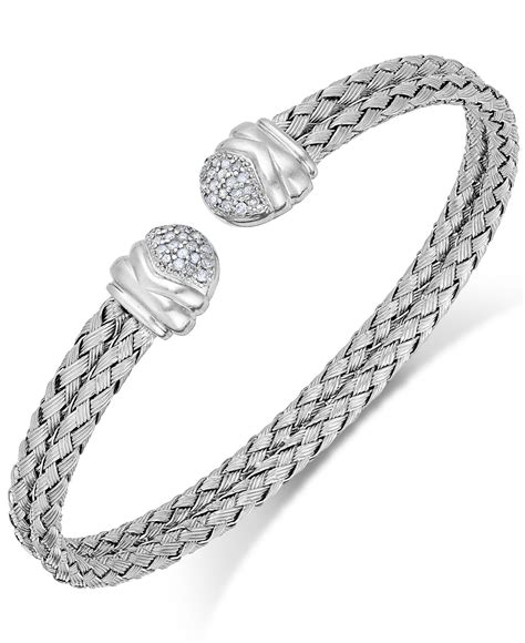 macy's silver bracelets|solid sterling silver bracelets.